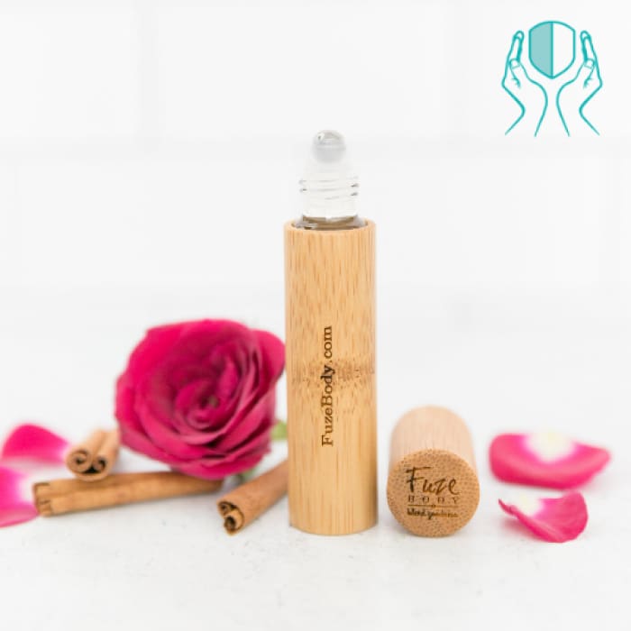 Protect: Sanitizing Blend 100% Pure Essential Oils and alcohol - Wood Roll-On 5ml - 10ml - 10ml No Name Engraving - $17.95