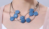 Blue 6 Lava Stone Essential Oils Necklace