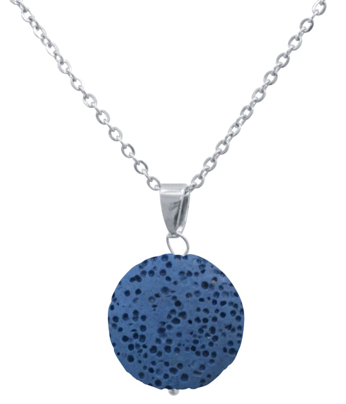 Blue Lava Stone Essential Oil Necklace - Necklace