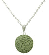 Light Green Lava Stone Essential Oil Necklace - Necklace