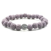Pastel Purple Lava Stone Tree of Life Essential Oil Bracelet - Jewelry