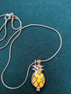 Pineapple charm necklace