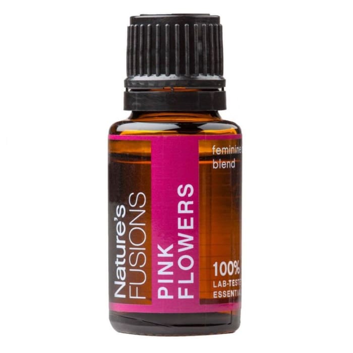 Pink Flowers Hormone Balance Blend Pure Essential Oil - 15ml - Essential Oil Bottle
