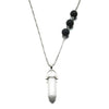 White Crystal and stone necklace